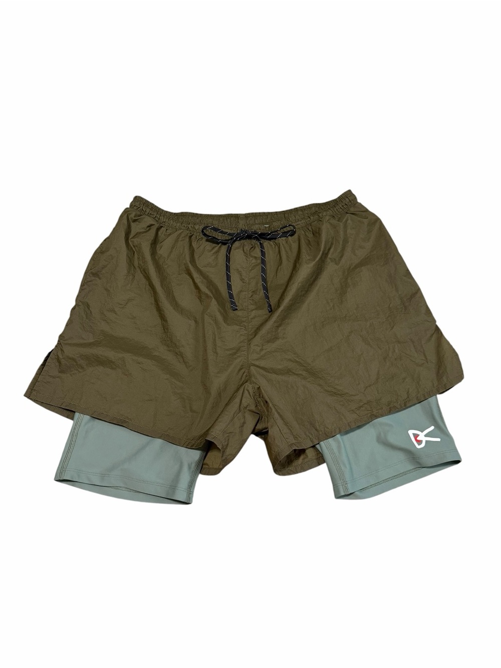 District Vision Men's Ripstop Layered Trail Shorts | Olive | Small